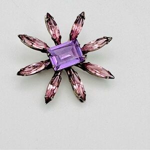 Sorrelli Crystal Flower Brooch